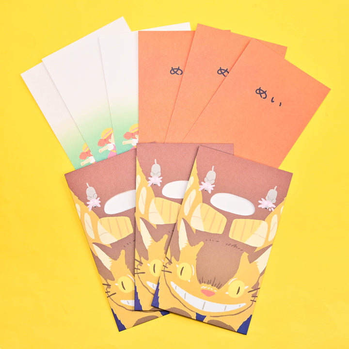 My Neighbor Totoro Cat Bus Mini Envelope Letter Set