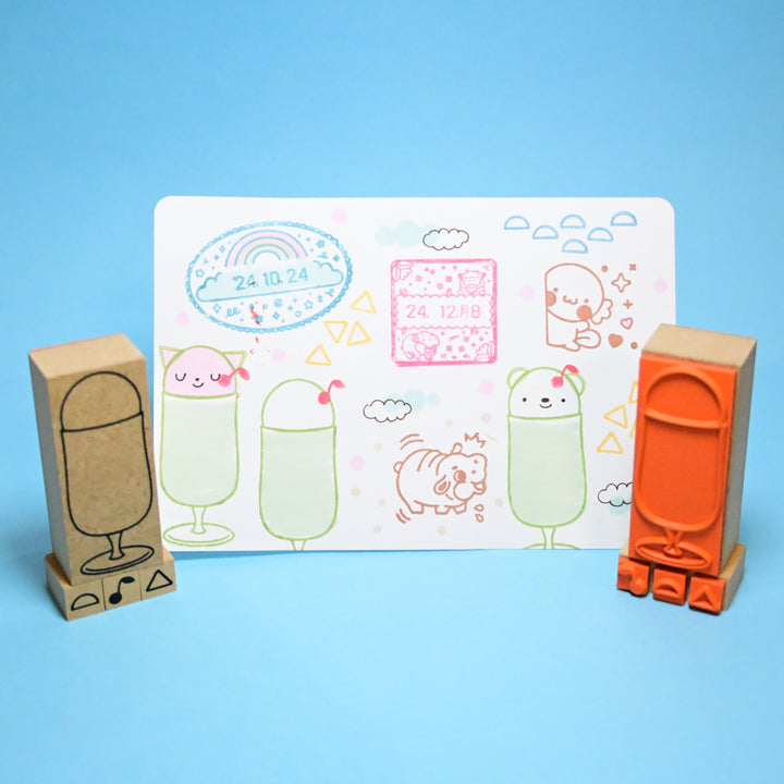 (WS003) Rainbowholic Original Stamp - Melon Cream Soda Set