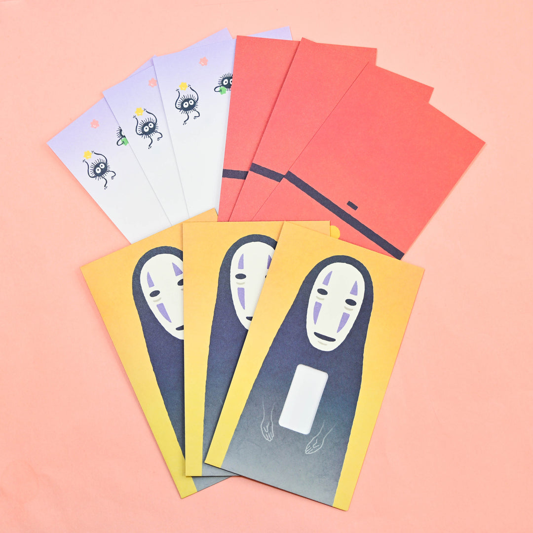 Spirited Away No Face Mini Envelope Letter Set