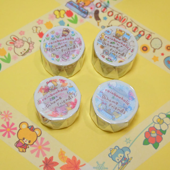 Rainbowholic x Ochame Friends Four Seasons Washi Tapes