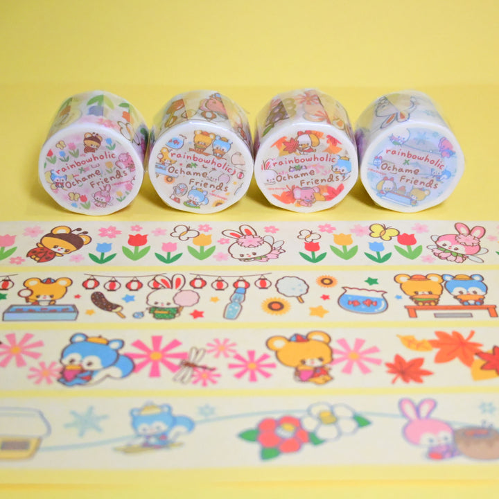 Rainbowholic x Ochame Friends Four Seasons Washi Tapes