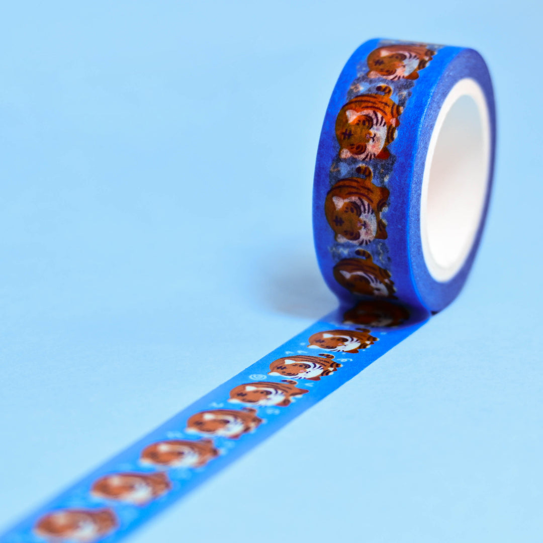 (MT036) Original Chonky Tiger Rainbowholic x Tazdaunicorn Washi Tape 1.5cm