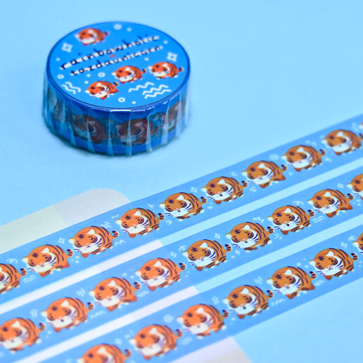 (MT036) Original Chonky Tiger Rainbowholic x Tazdaunicorn Washi Tape 1.5cm