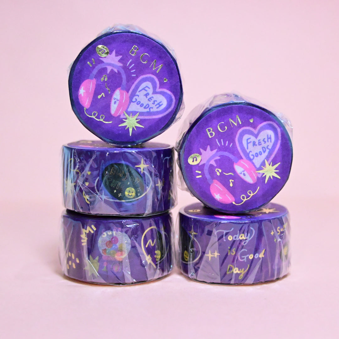 BGM Purple Fresh Goods Masking Tape