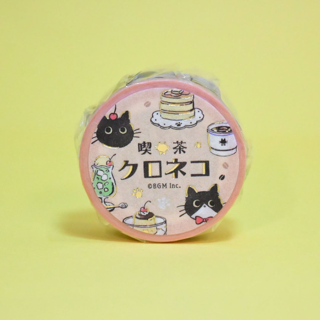 BGM Café Kuroneko Cat Masking Tape