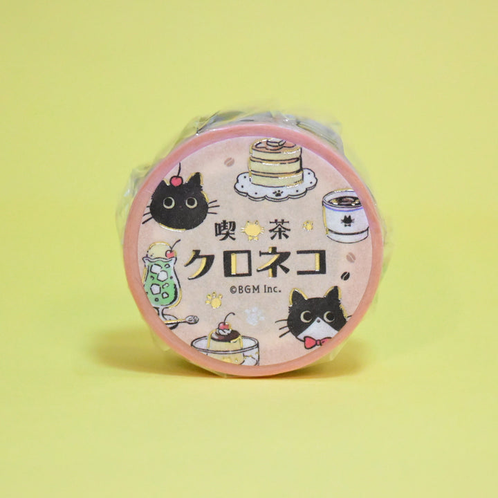 BGM Café Kuroneko Cat Masking Tape