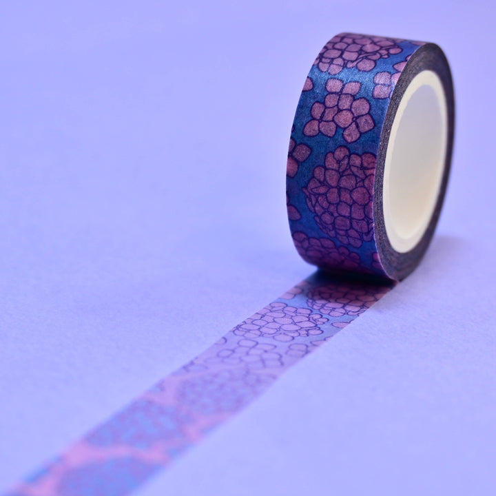 (MT031) Original Rainbowholic x Tazdaunicorn Hydrangeas / Ajisai Collaboration Washi Tape 1.5cm