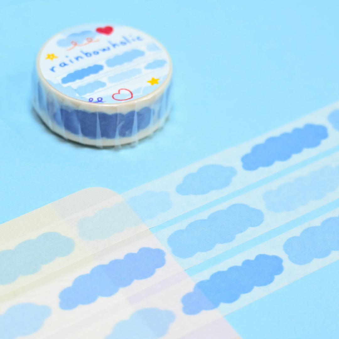 (MT003) Original Basic Clouds Washi Tape 1.5cm