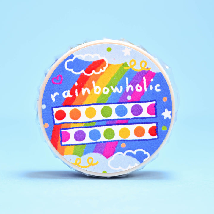 (MT019) Original Rainbow Circle Shape Washi Tape 1.5cm