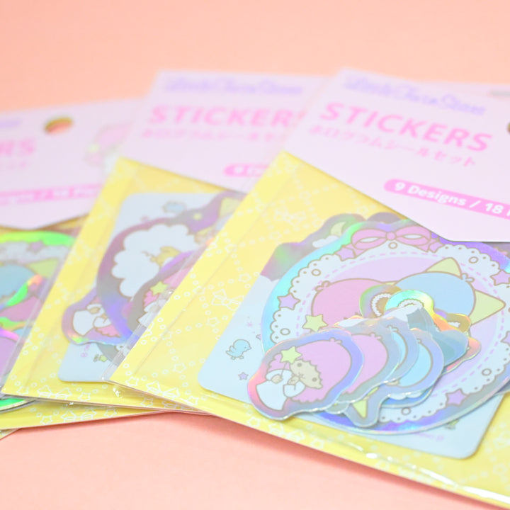 Sanrio Little Twin Stars Holographic Flake Seal