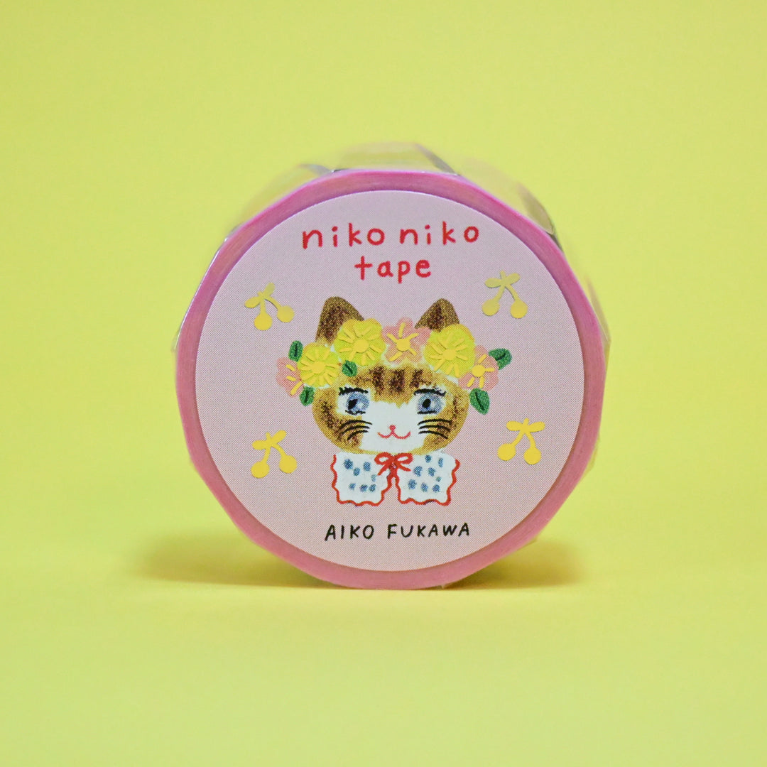 Aiko Fukawa Niko Niko Cat Pink Masking Tape