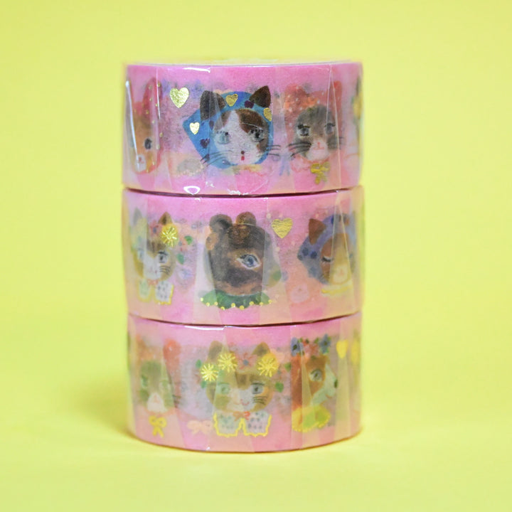Aiko Fukawa Niko Niko Cat Pink Masking Tape
