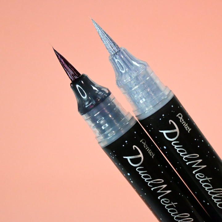 Pentel Dual Metallic Brush Pen 6 Colors