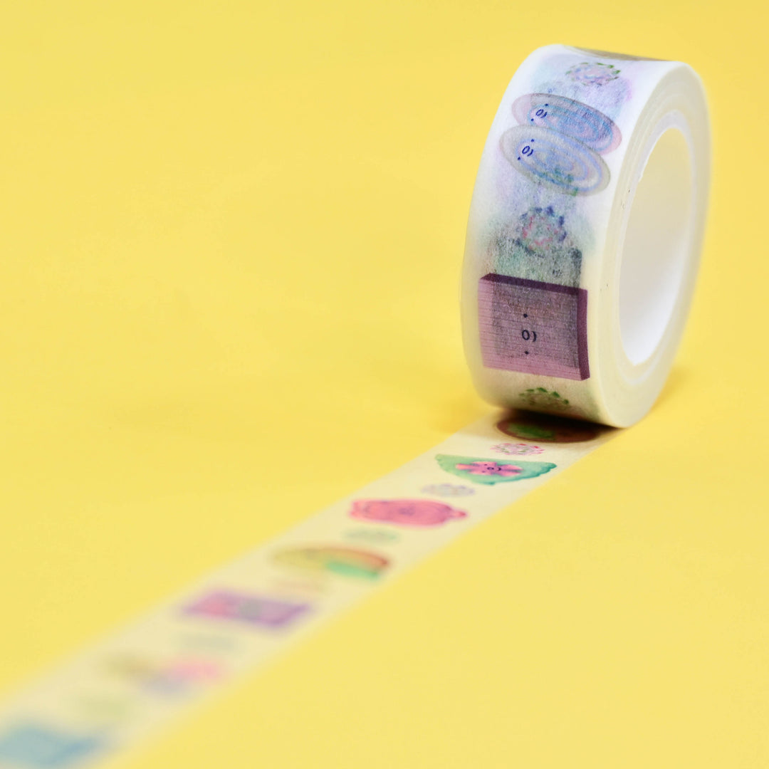 (MT059) Ruban Washi Original Rainbowholic x Tazdaunicorn Bonbons Japonais
