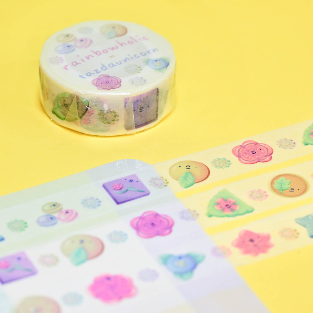 (MT059) Ruban Washi Original Rainbowholic x Tazdaunicorn Bonbons Japonais