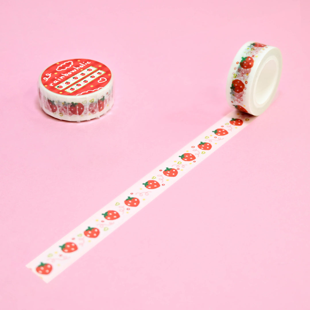 (MT020) Original Rainbowholic Strawberry Washi Tape 1.5cm