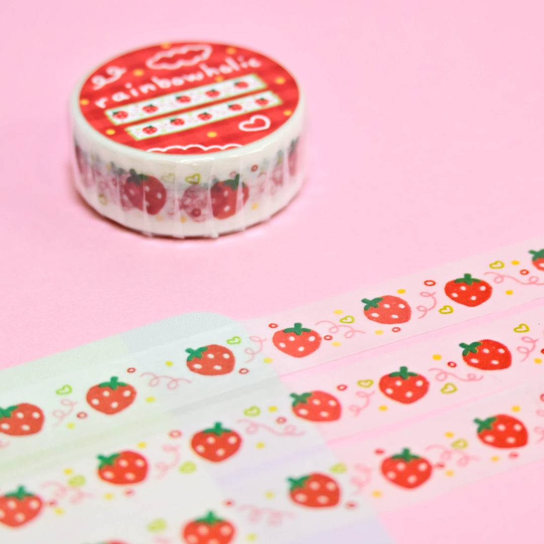 (MT020) Original Rainbowholic Strawberry Washi Tape 1.5cm