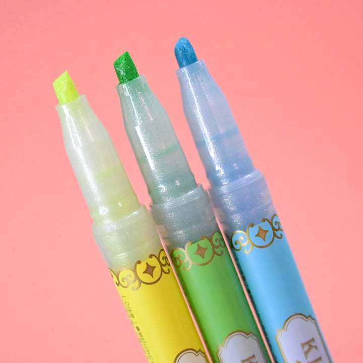 zebra Kirarich Waterbased Glitter Markers 5 Colors