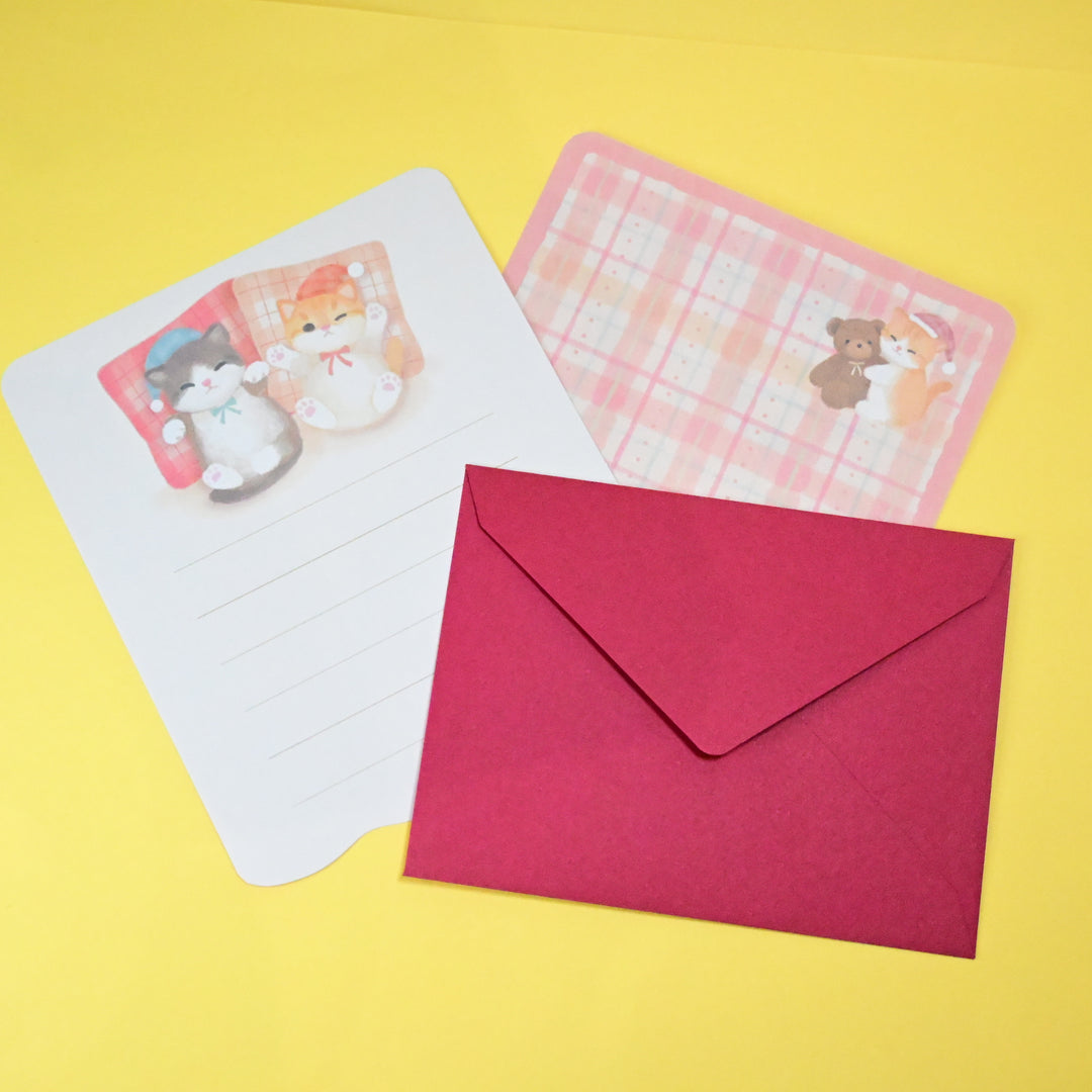 Mattari Animals Sleepy Cats Letter Set