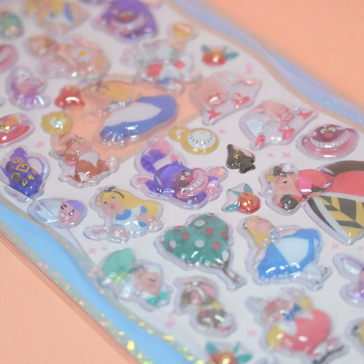 Bonbon Drop Seals Sticker Sheet - Alice in Wonderland