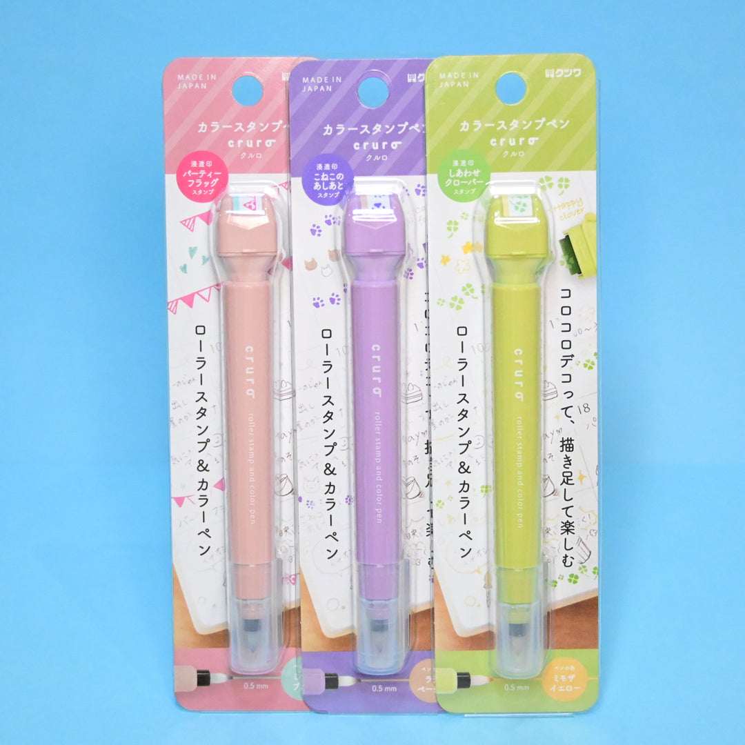 Kutsuwa Cruro Roller Stamp and Color Pen