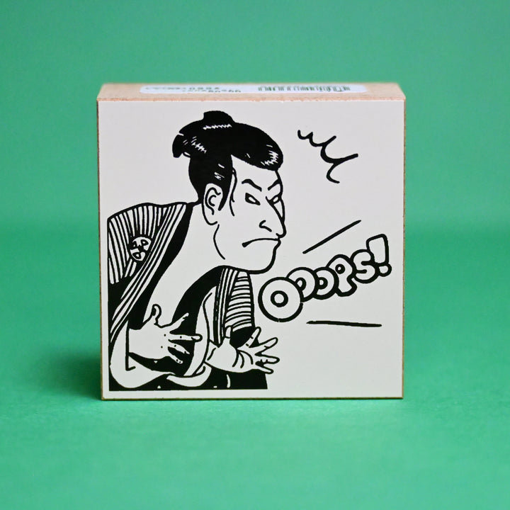 Sanby Ukiyo-e Ooops! Wooden Rubber Stamp