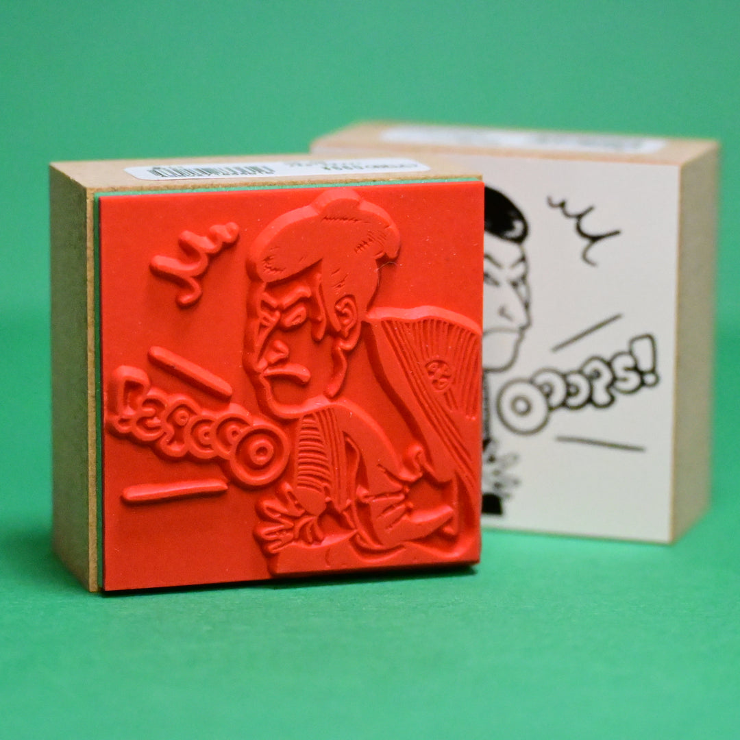 Sanby Ukiyo-e Ooops! Wooden Rubber Stamp