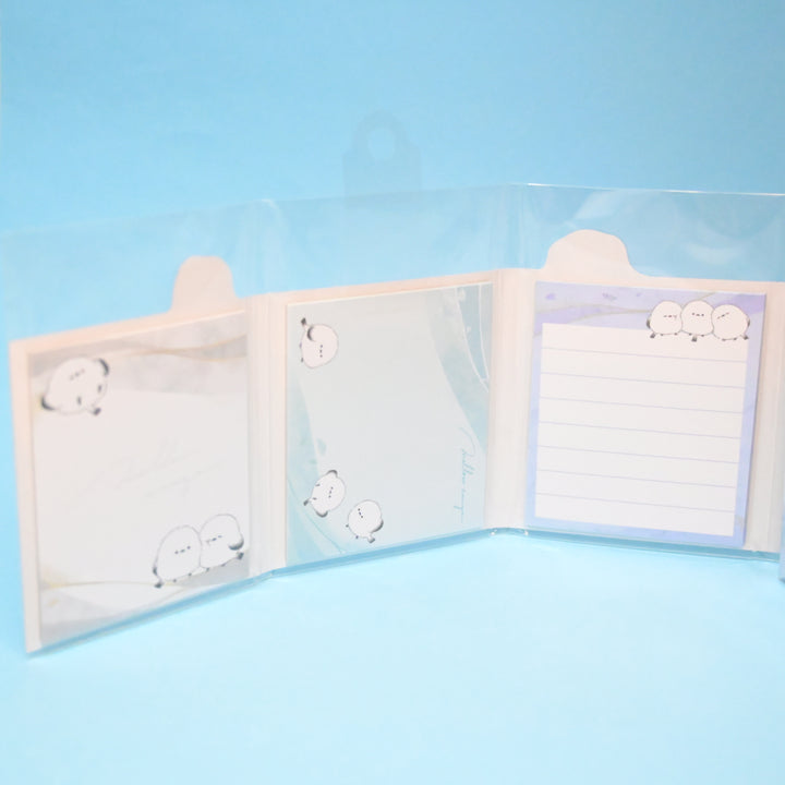 Kamio Japan Pon Pon Shimaenaga Cute Bird Foldable Multi Memo Sheets