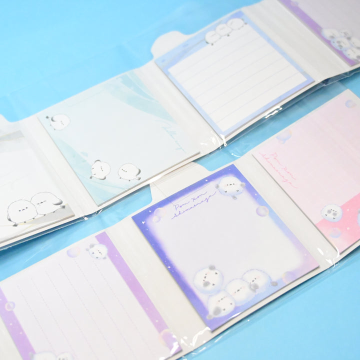 Kamio Japan Pon Pon Shimaenaga Cute Bird Foldable Multi Memo Sheets