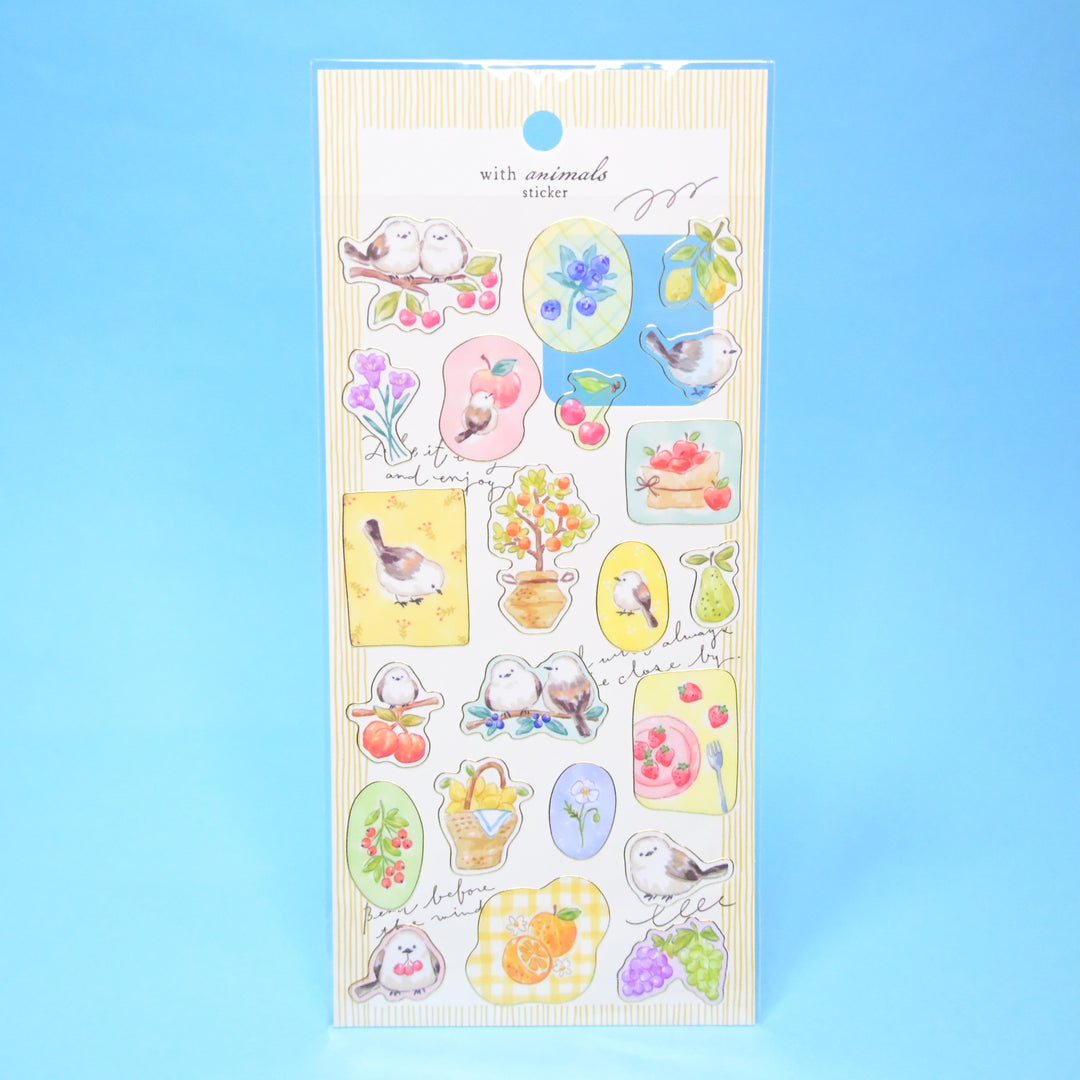 mindwave With Animals Cute Birds Sticker Sheet