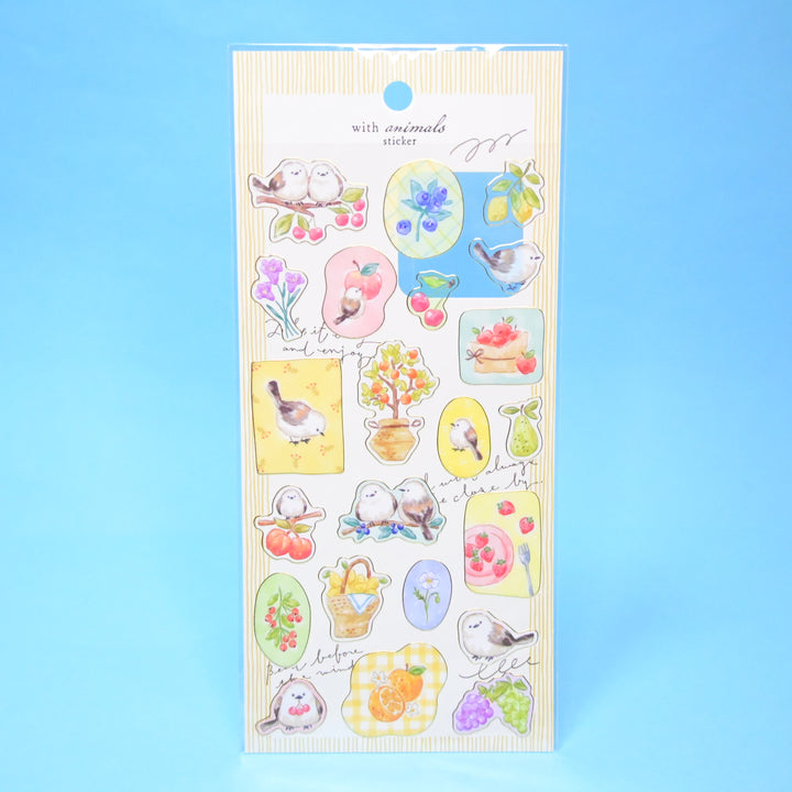 mindwave With Animals Cute Birds Sticker Sheet