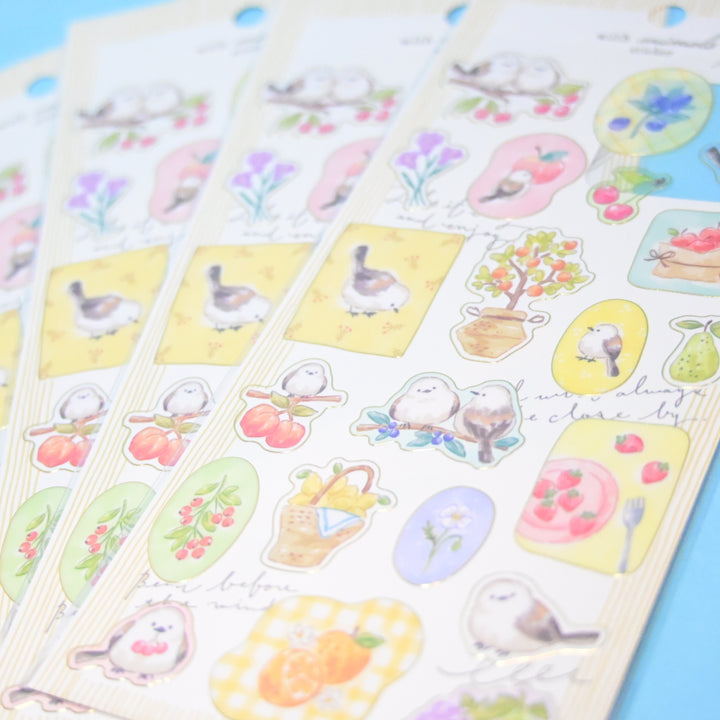 mindwave With Animals Cute Birds Sticker Sheet
