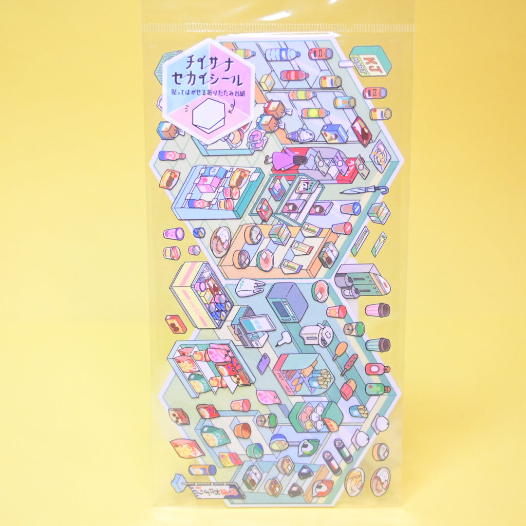 Kamio Japan 3D Compact Convenience Store Konbini Sticker Sheets