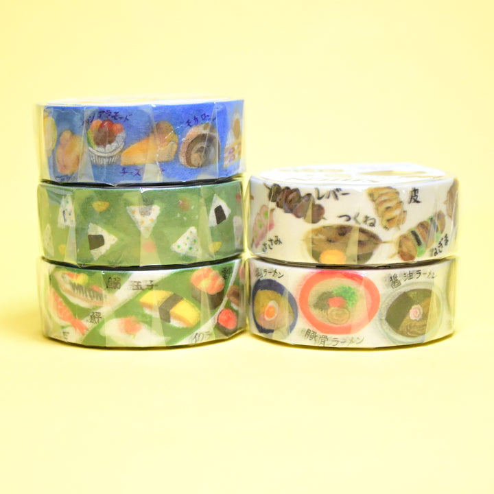 SAIEN Japanese Food Masking Tape Set (5 pcs.)