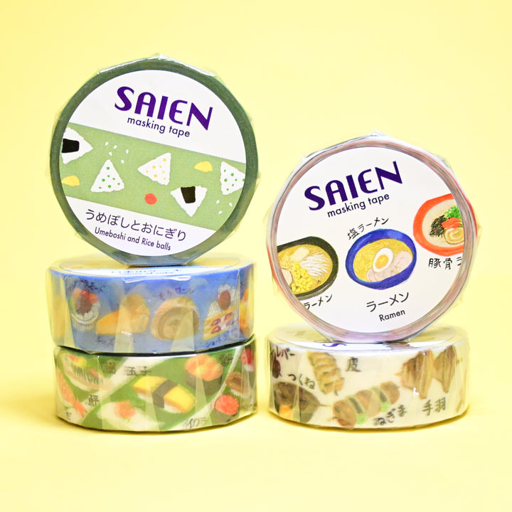 SAIEN Japanese Food Masking Tape Set (5 pcs.)