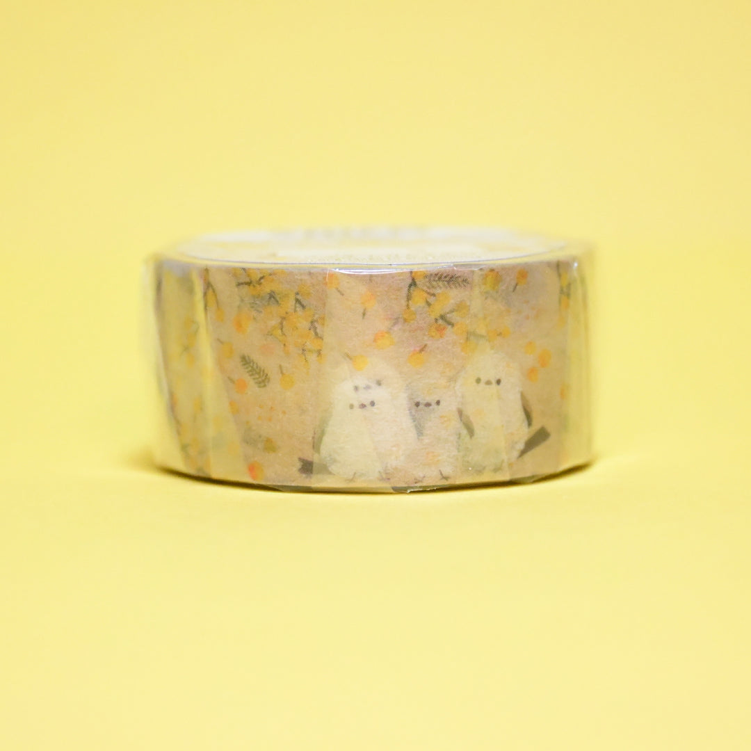 SAIEN Shimaenaga Cute Bird Yellow Masking Tape
