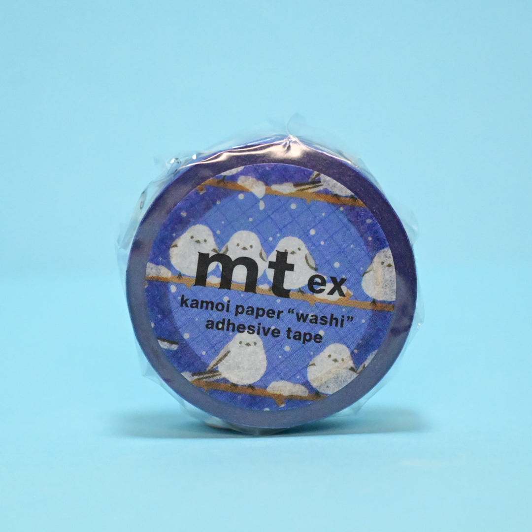 MT Shimaenaga Cute Bird Blue Masking Tape