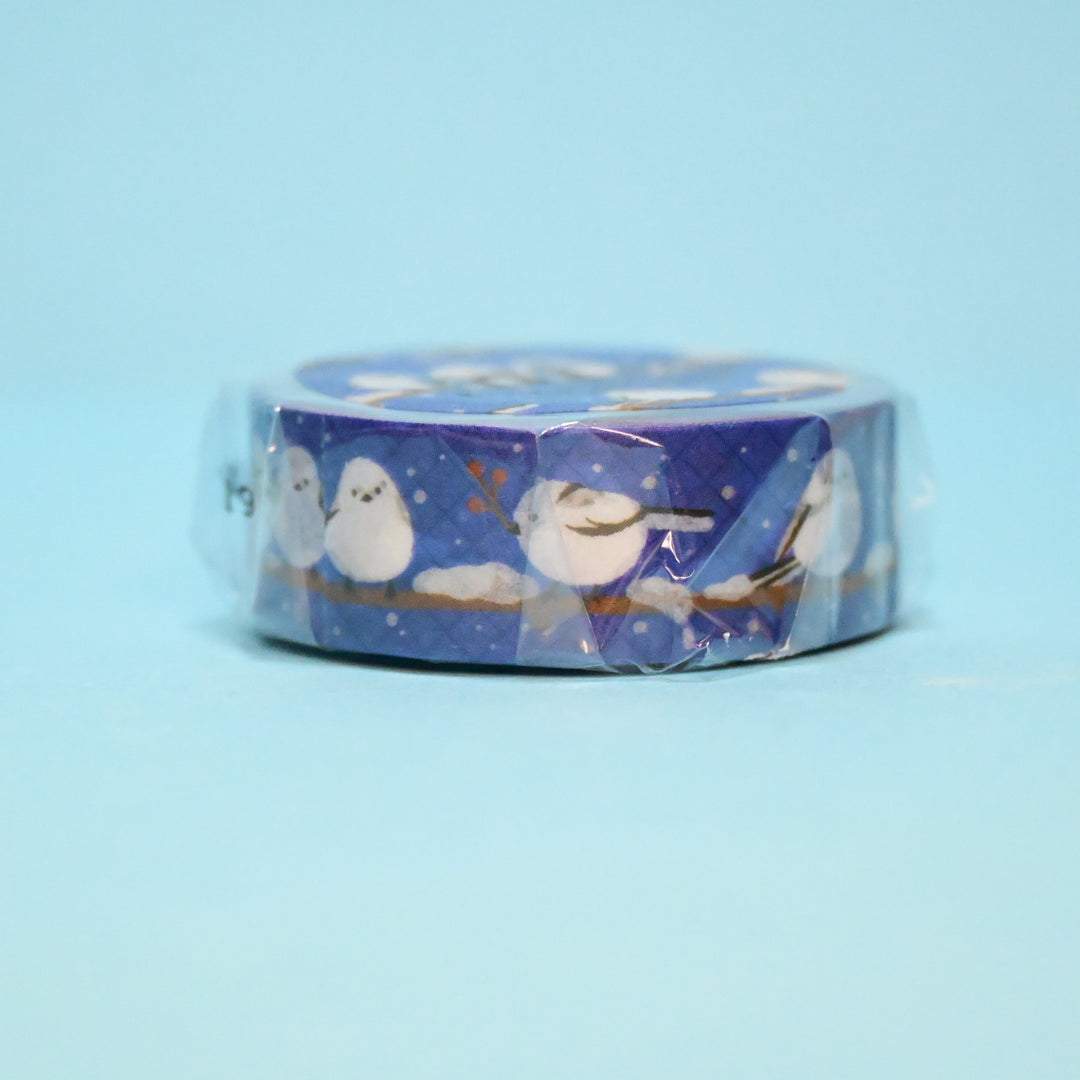 MT Shimaenaga Cute Bird Blue Masking Tape