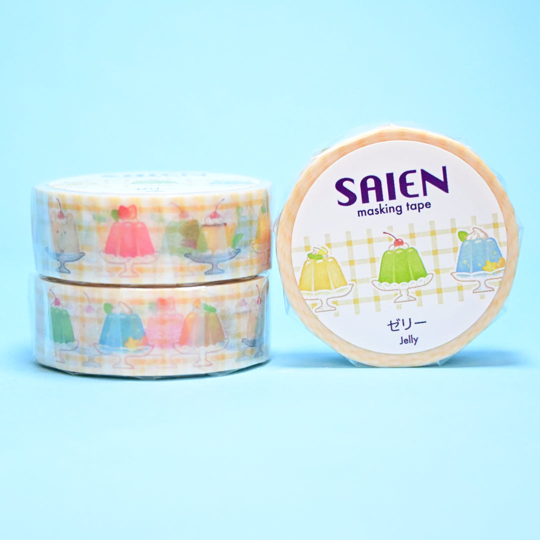 SAIEN Retro Cafe Jelly Masking Tape