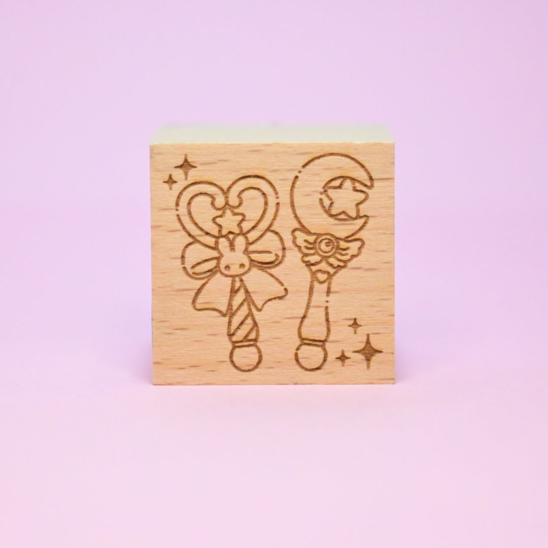 Artec Magical Girl Wooden Stamp Magic Wand