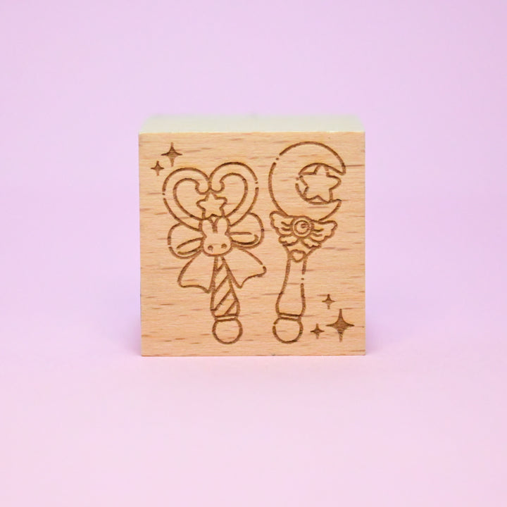 Artec Magical Girl Wooden Stamp Magic Wand