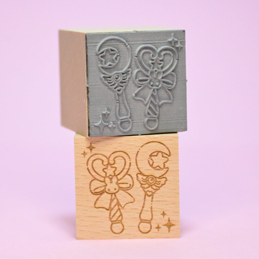 Artec Magical Girl Wooden Stamp Magic Wand