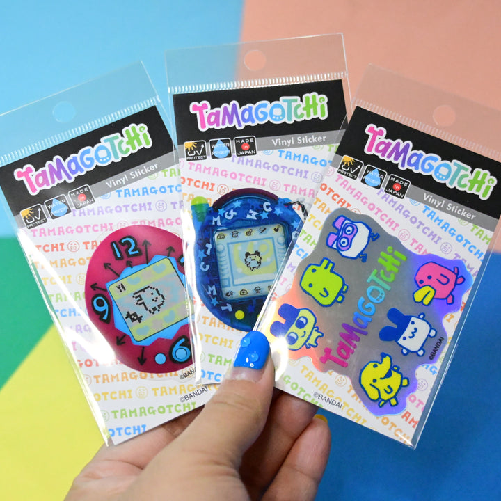 Tamagotchi Holographic Vinyl Sticker