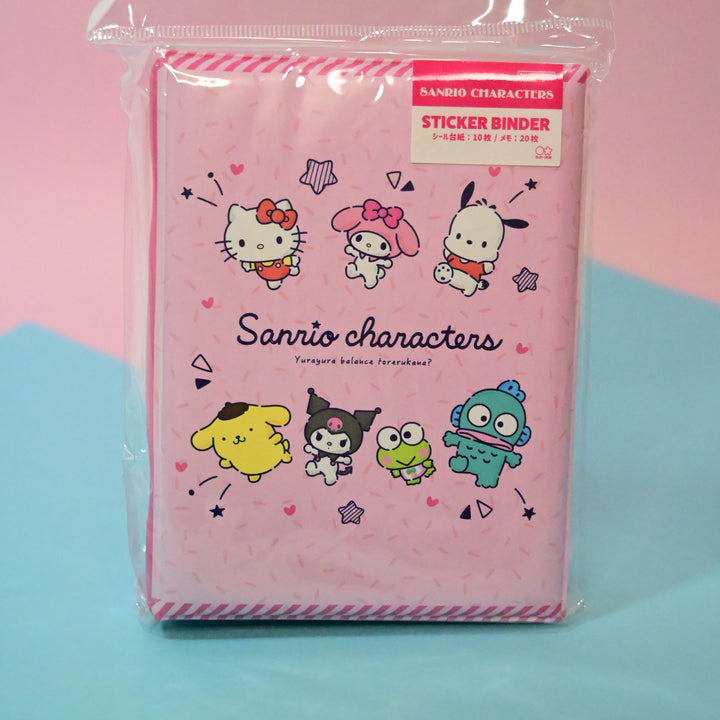 Sanrio Character Pink Sticker Binder with Memo Sheets