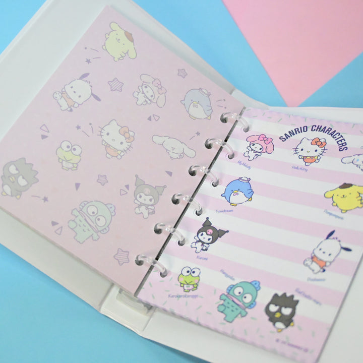 Sanrio Character Pink Sticker Binder with Memo Sheets