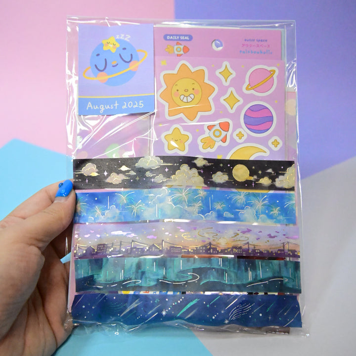 August 2025 Patreon Reward Set (Galaxy + Kawaii Rabbit theme)