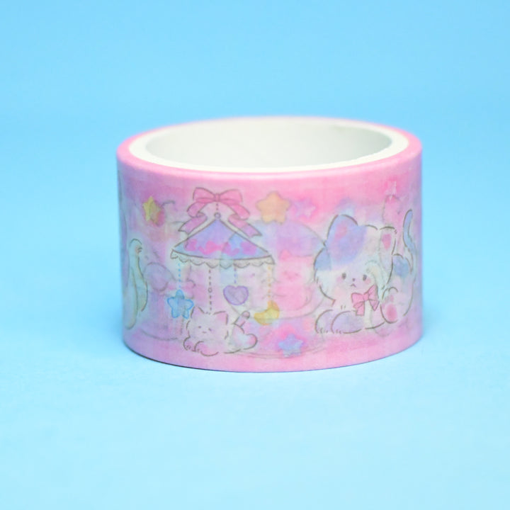 Synapse Japan Shining Days Cute Dreamy Cat Sticker Sheets + Masking Tape Set (3 pcs.)