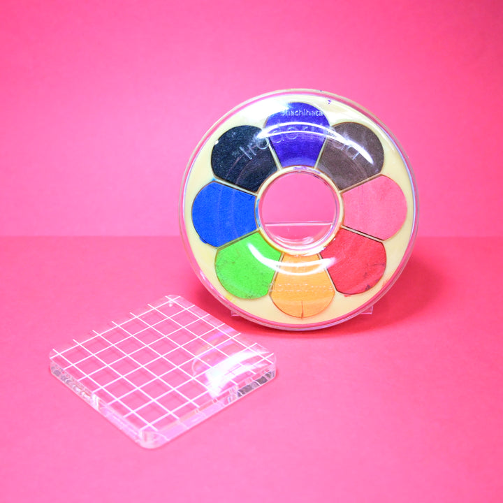 [Pre-loved] Donut Flower Ink Pad + Acrylic Stamping Block