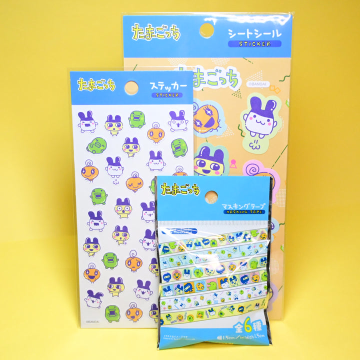 Tamagotchi Stickers + Masking Tape Set (3 pcs.)
