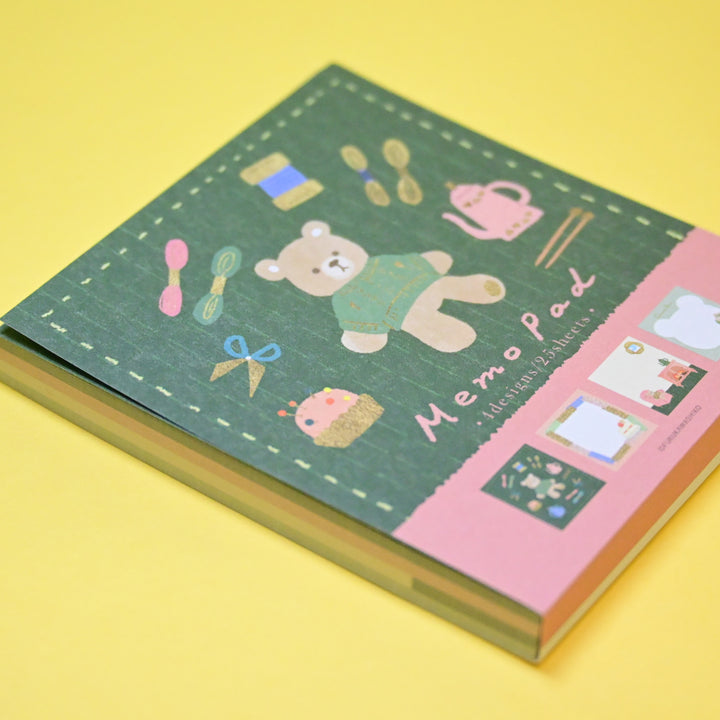 Furukawa Shiko Cozy Craft Bear Memo Pad